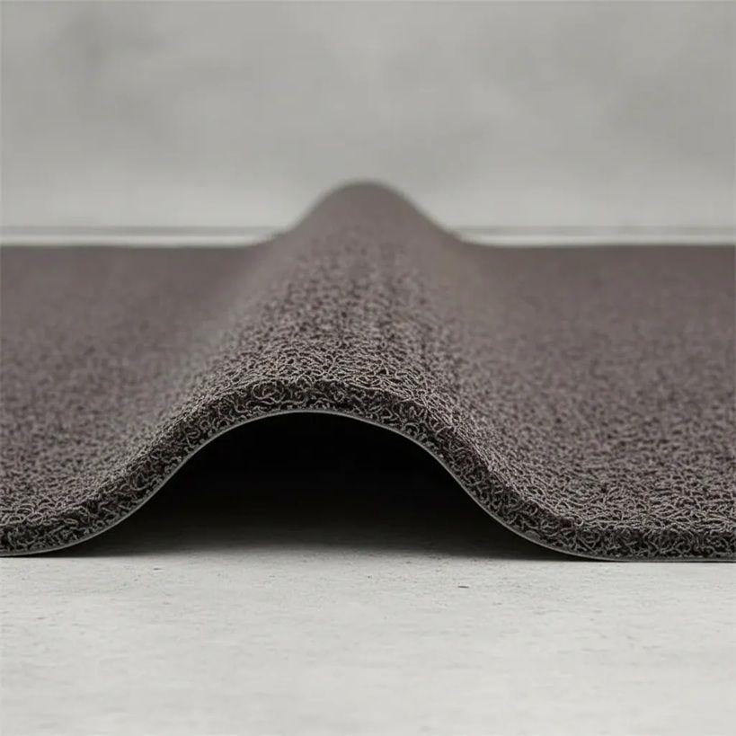 Piso PVC limpiapiés premium 1.20mt x 12 mts Gris QRubber-2