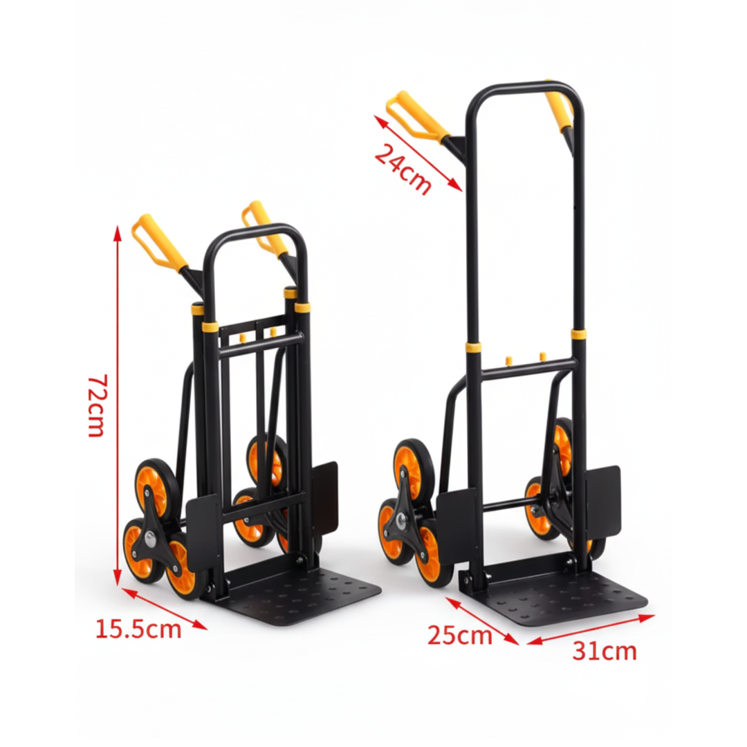 Carro carga tipo yegua para escaleras Cap 150 kg QRubber-2