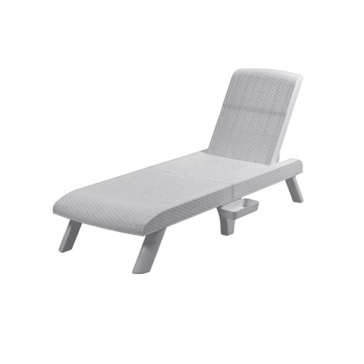 Reposera Plegable Capri Silver tipo Rattán MQ QRubber-0