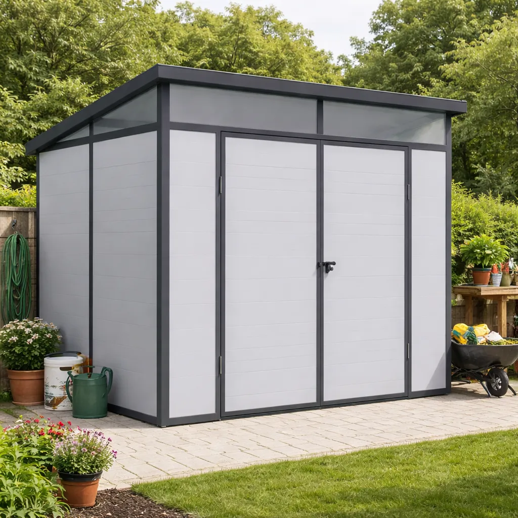 Bodega armable jardín 3,63 m² 190x192x215cm QRubber-2