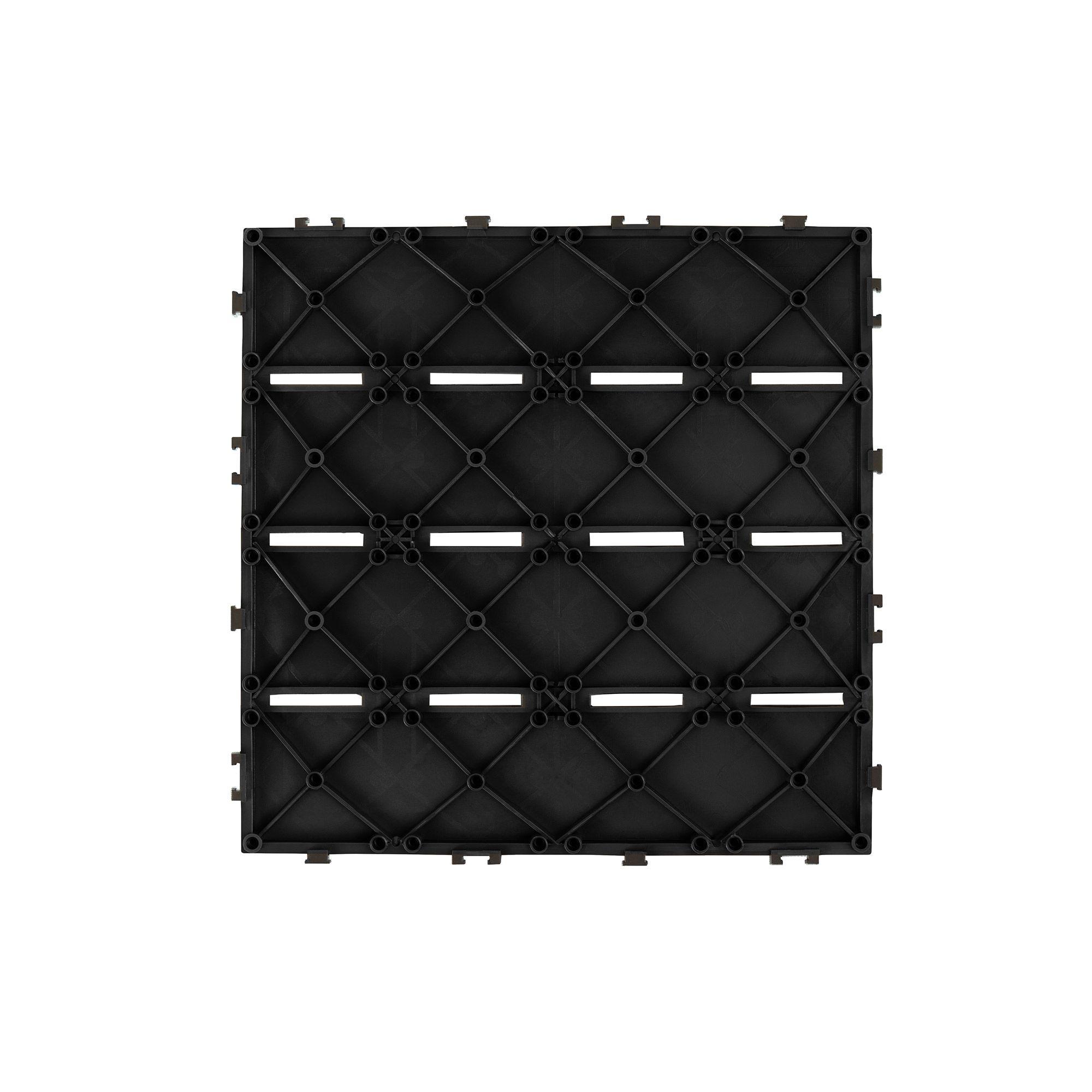 Piso Jardín Armable Tipo Deck 9 Unidades Negro MQ - QRubber-3