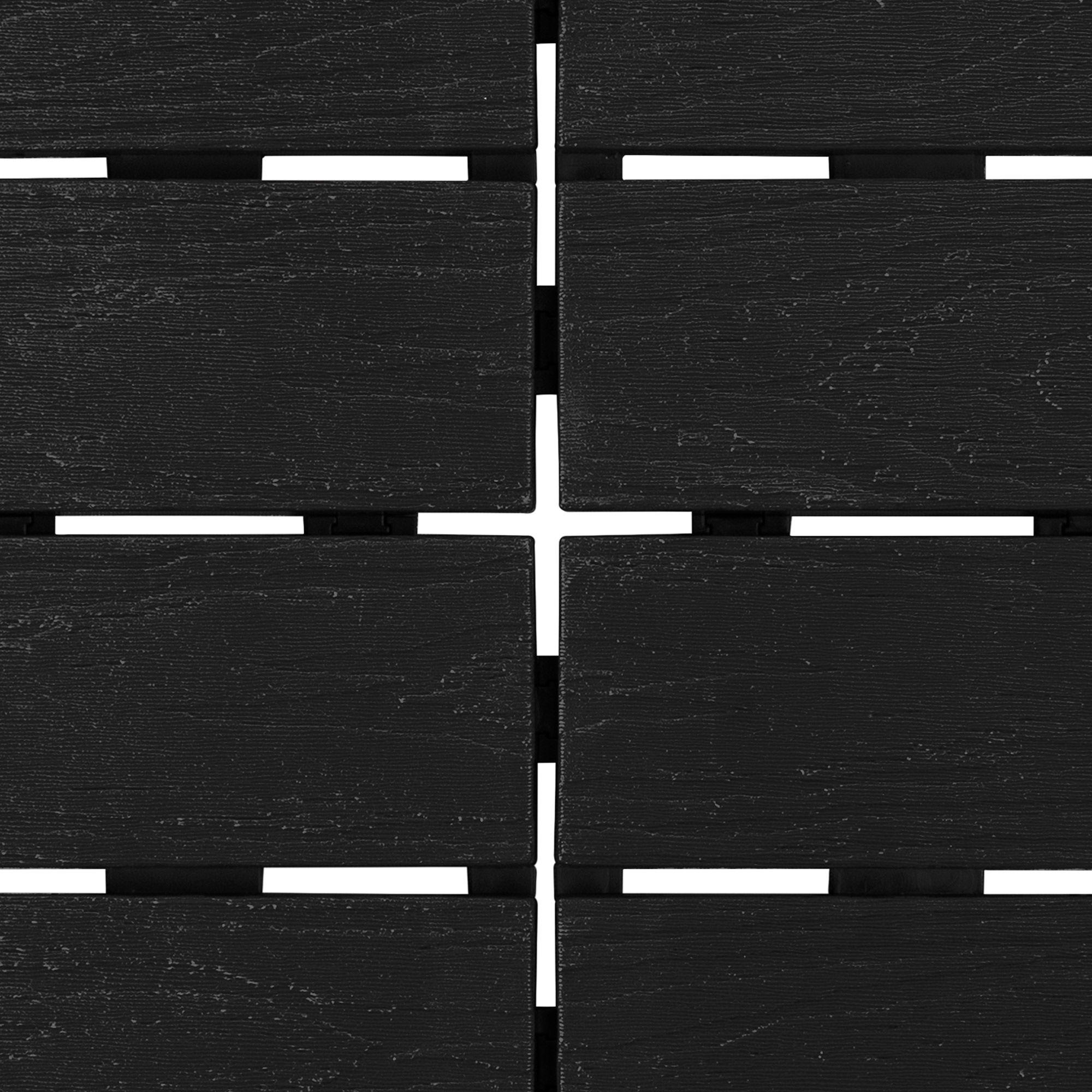 Piso Jardín Armable Tipo Deck 9 Unidades Negro MQ - QRubber-5