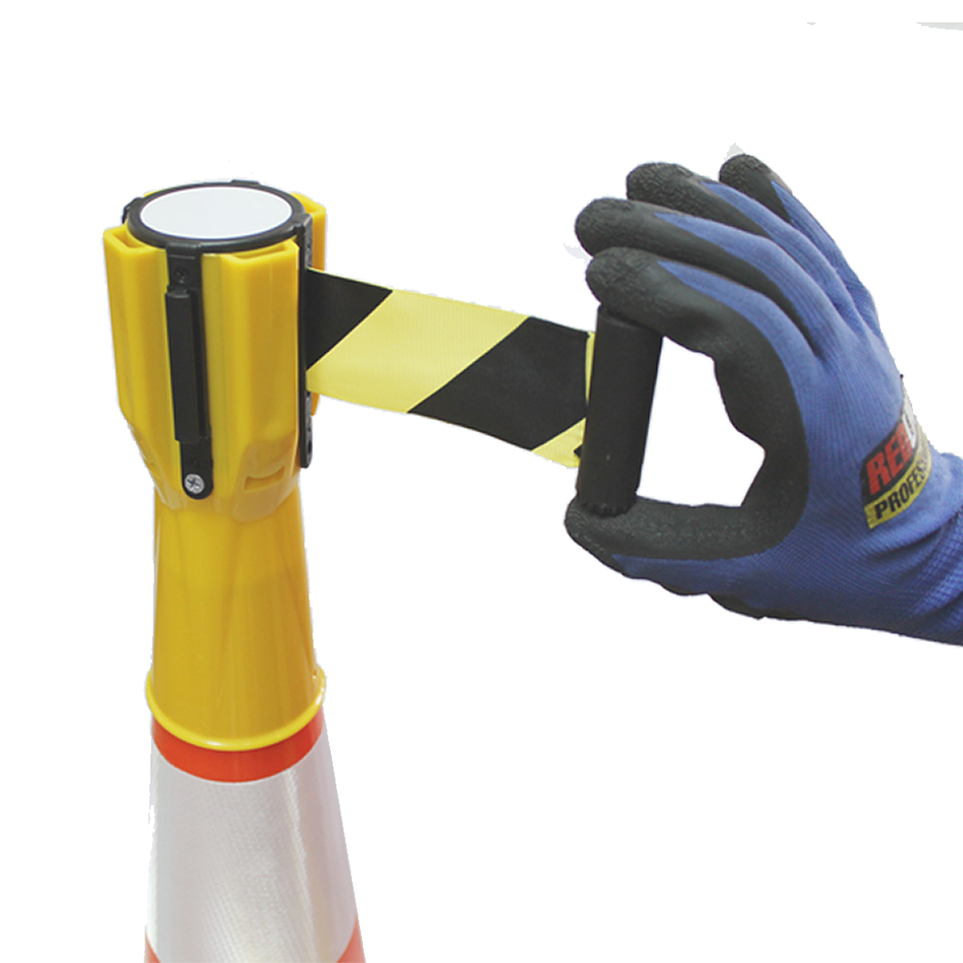 Separador cinta prec. Retract. 3mts. Negr/ama-0