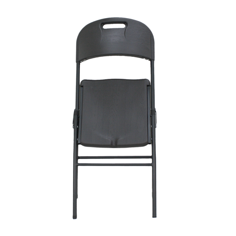 Silla plegable Diseño Madera 45X50X86cm Gris oscuro QRubber-2