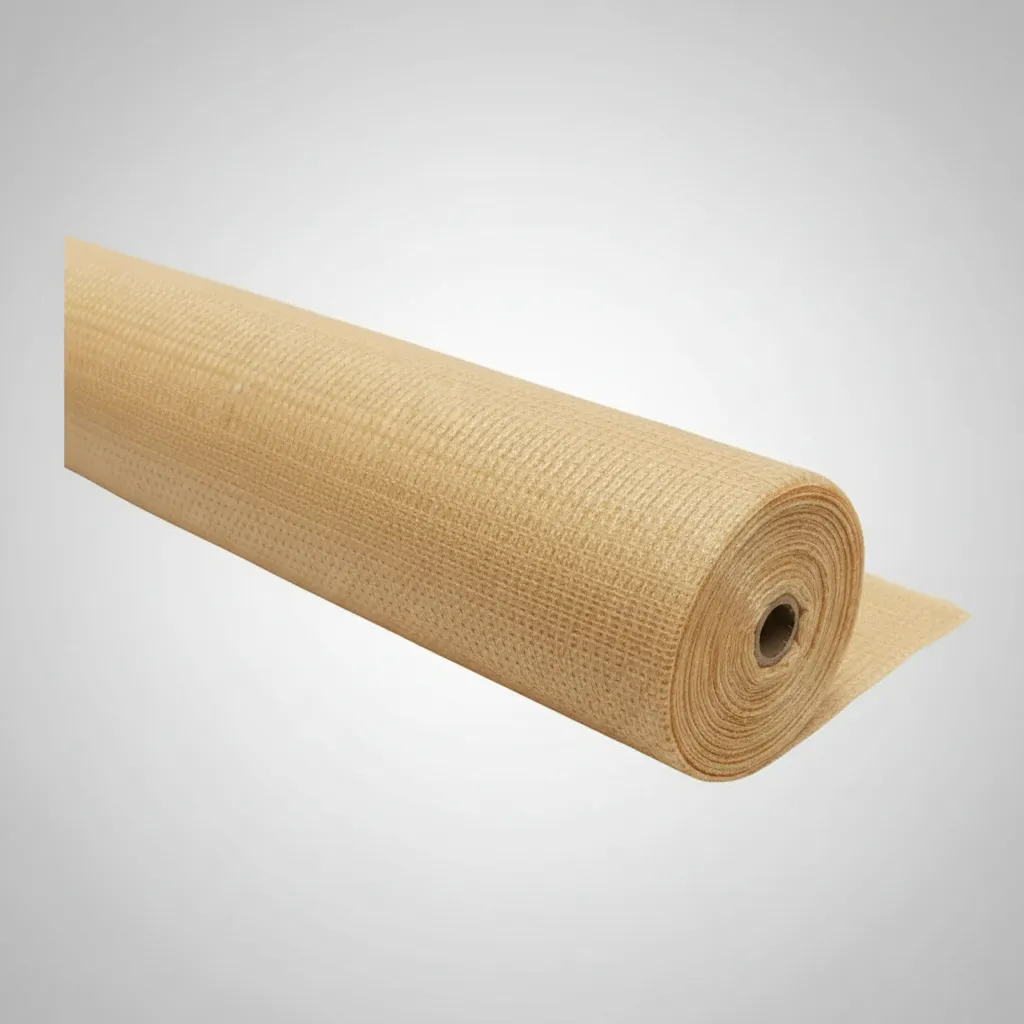 Malla Raschel Beige 2,1x100 mts sombra 80% QRubber-2