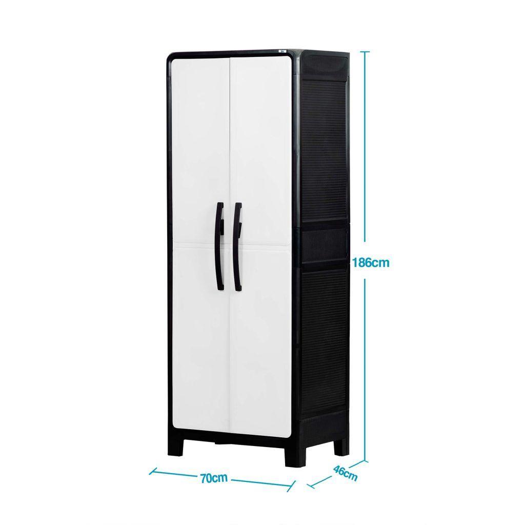 Armario Multiuso Grande Eclypse Negro/gris MQ QRubber-7