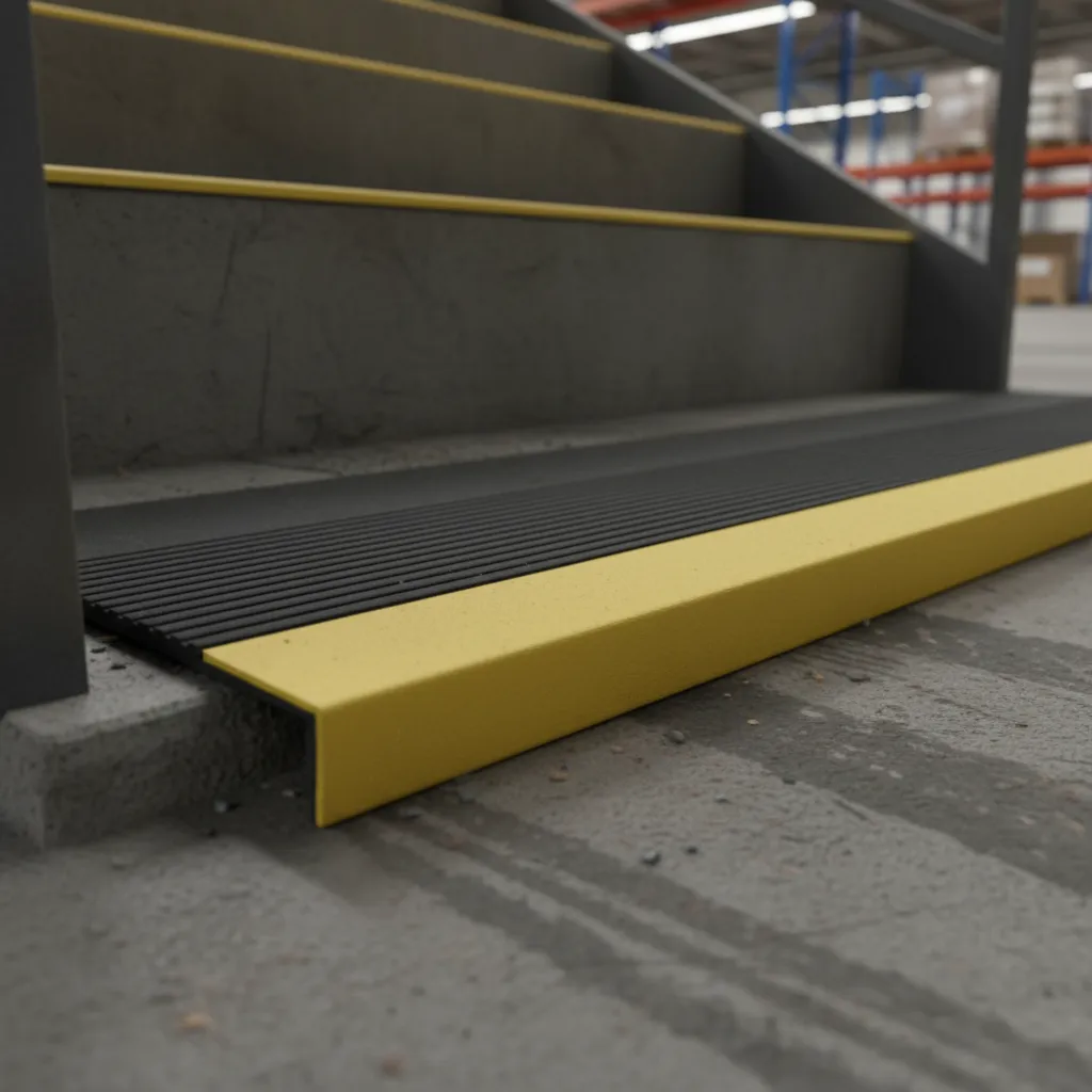 Grada estriada 121cm *32cm *4mm Negro/Amarillo QRubber-1