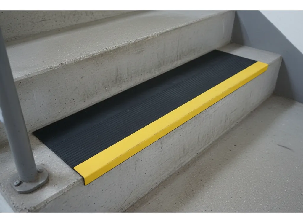 Grada estriada 121cm *32cm *4mm Negro/Amarillo QRubber-2