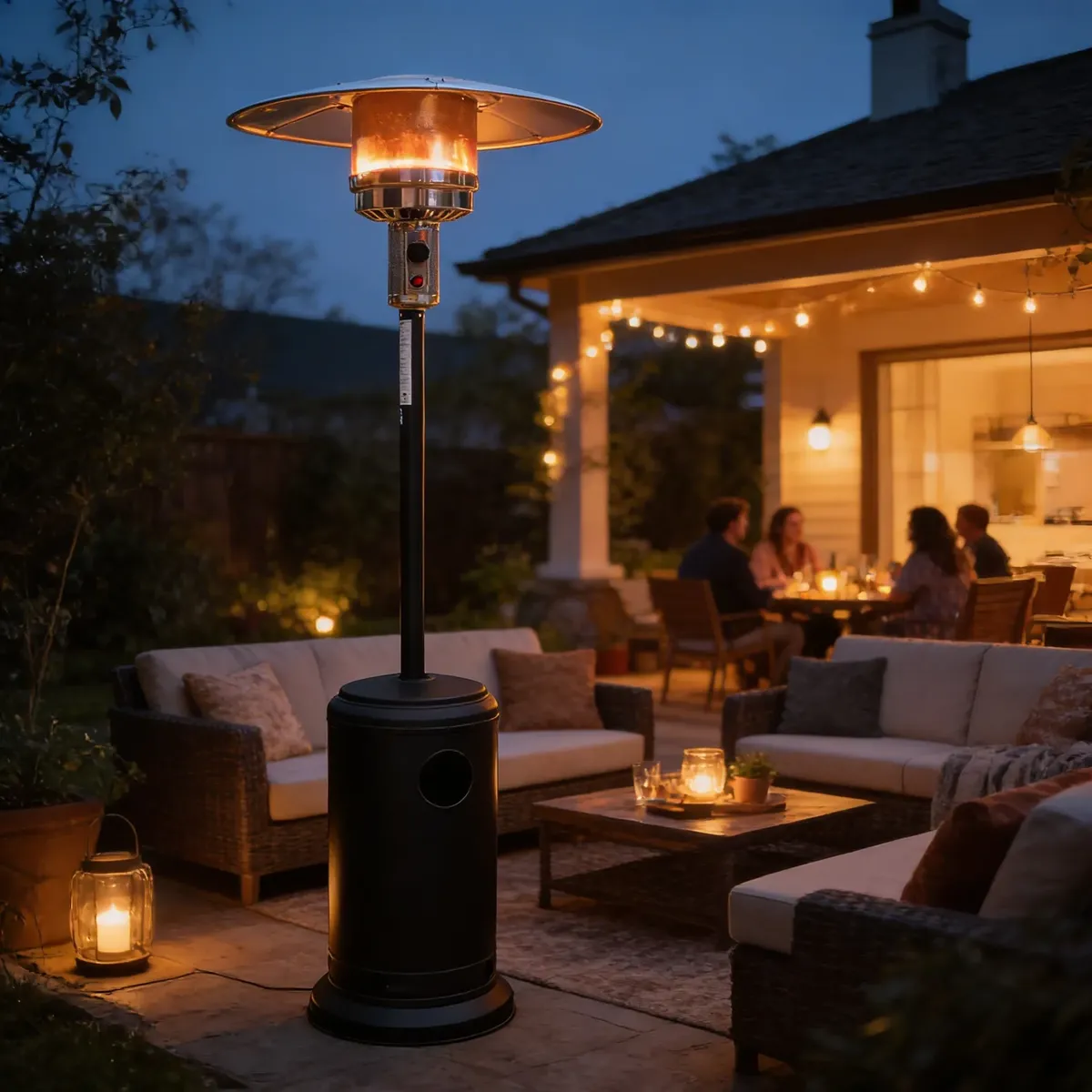 Estufa Exterior Tipo Reflector 11kg Color Negro Qrubber-3