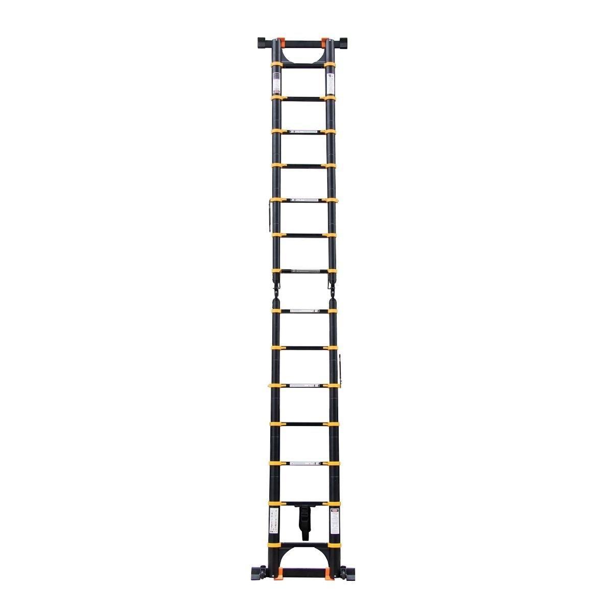 Escalera Aluminio Telescópica Multiuso Retráctil 4,4 QRubber-2