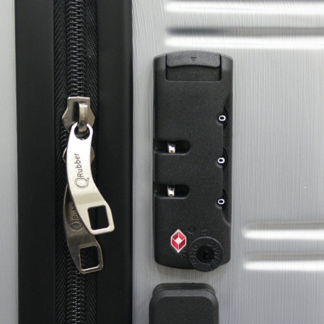 Set tres maletas rígidas Qrubber negro-1