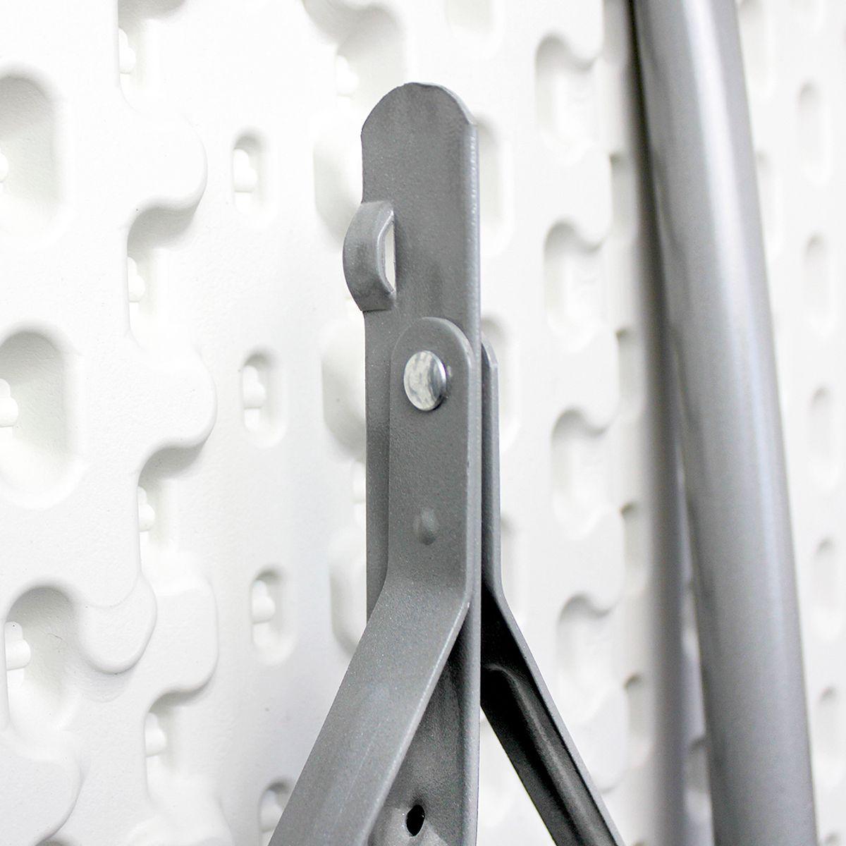 Mesa Plegable Tipo Maleta Transportable Blanca QRubber-2