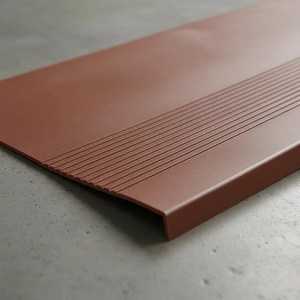 Grada Pvc Estriada (café) 3mm X 120cm X 30cm QRubber-2