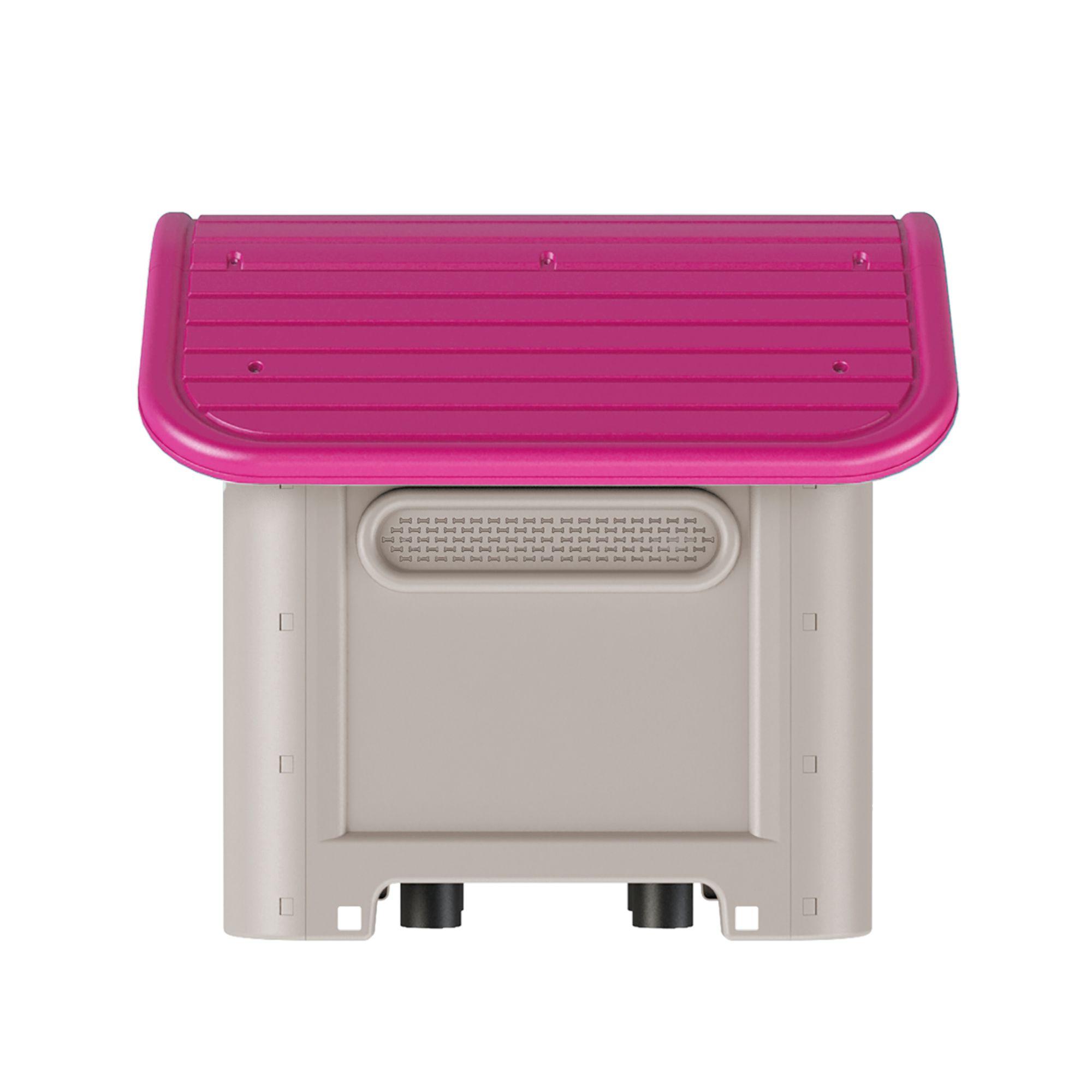 Casa Mascotas Perro Raza Grande Fucsia MQ QRubber-2