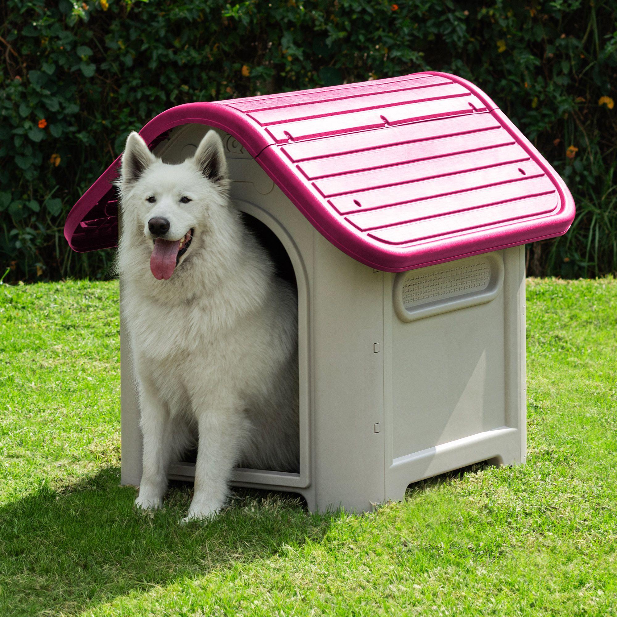 Casa Mascotas Perro Raza Grande Fucsia MQ QRubber-6