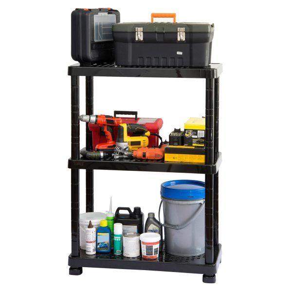 Estantería Modular 3 Niveles Superforte Negro MQ QRubber-2