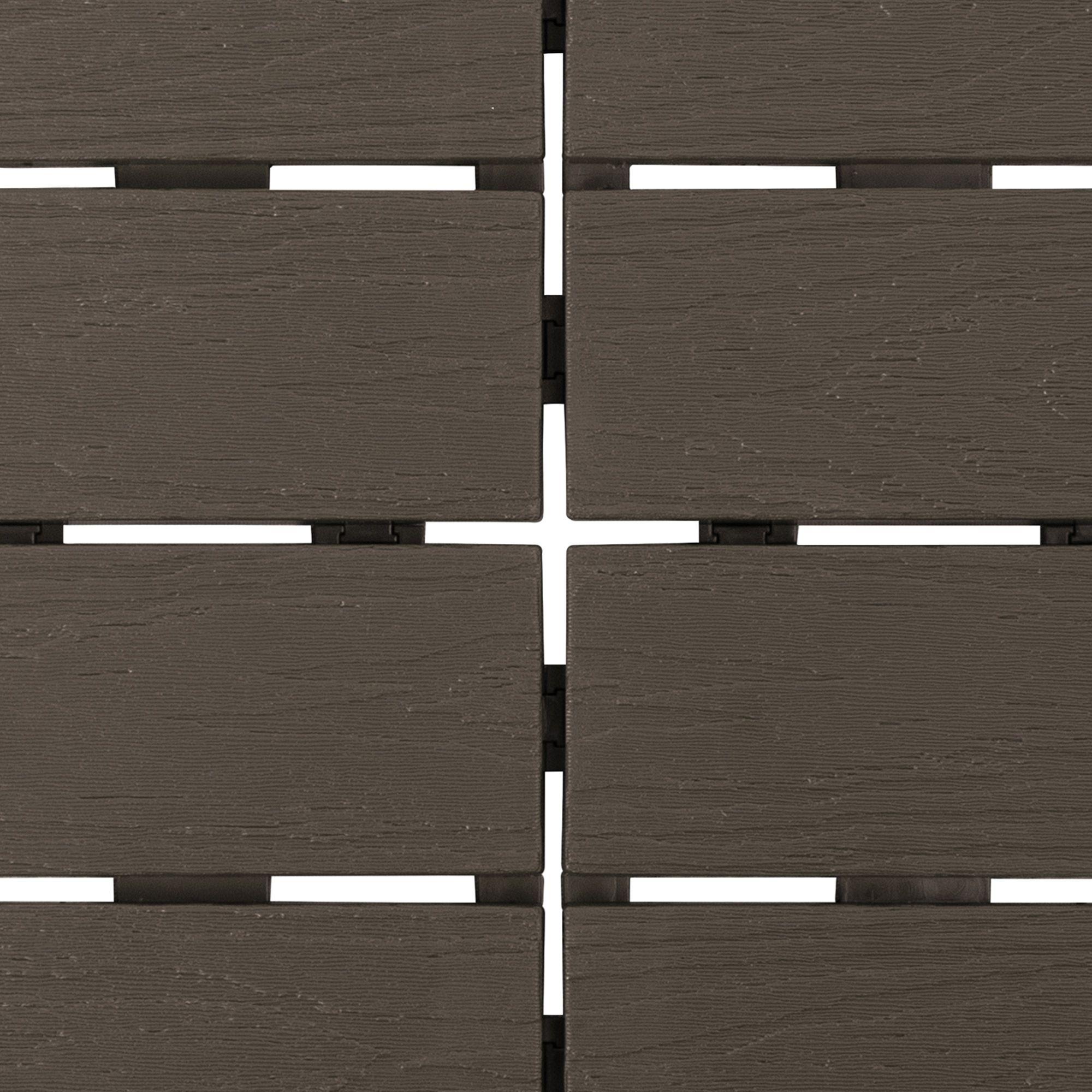 Piso Jardín Armable Tipo Deck 9 Unidades Mocca MQ - QRubber-6