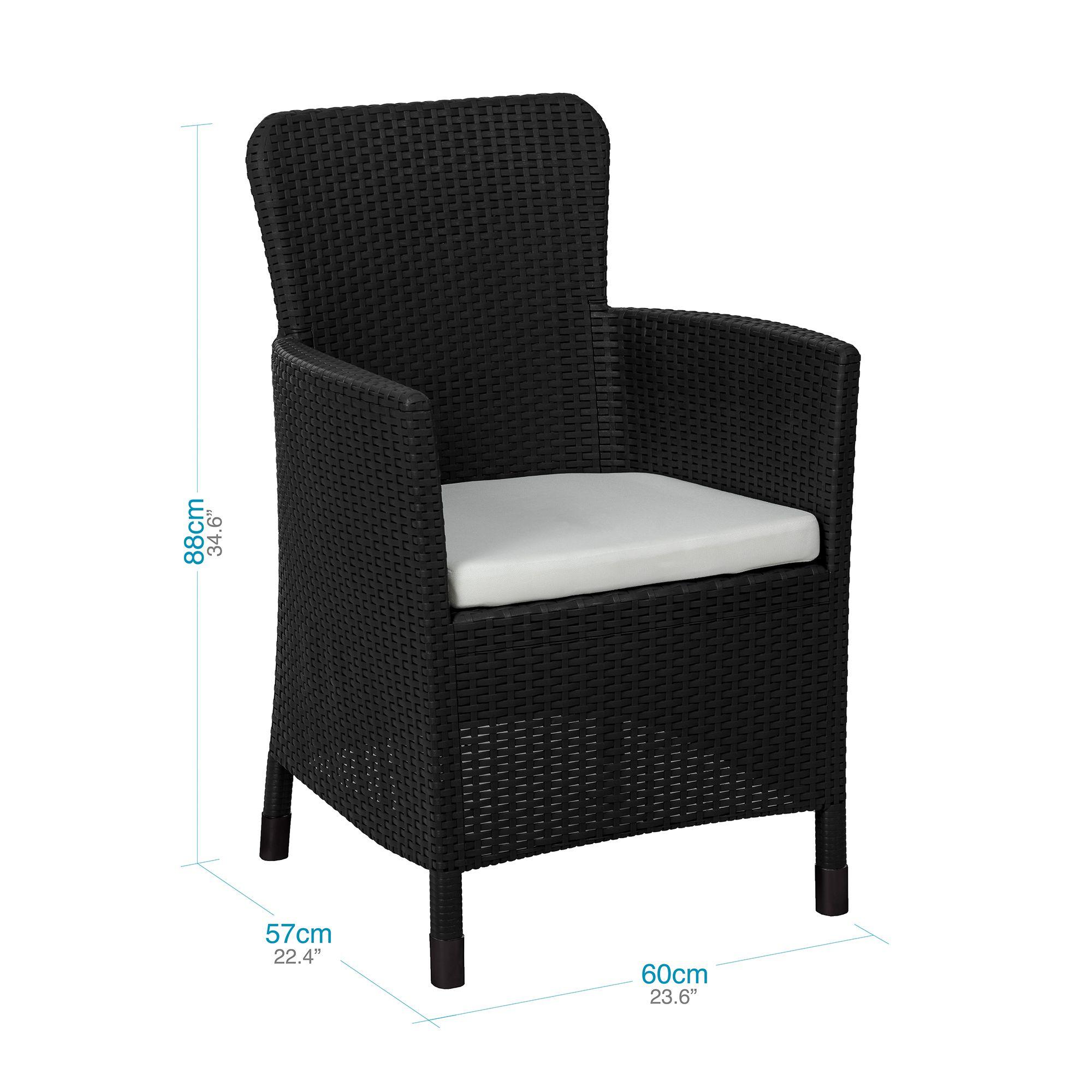 Juego Terraza Capri Café Oscuro tipo Rattán MQ QRubber-4
