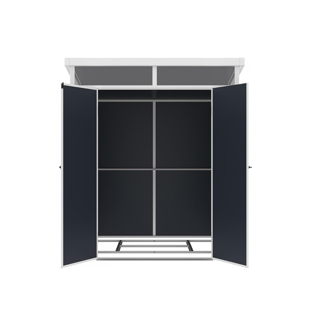 Bodega armable jardín  4,55 m²  dos puertas QRubber-6