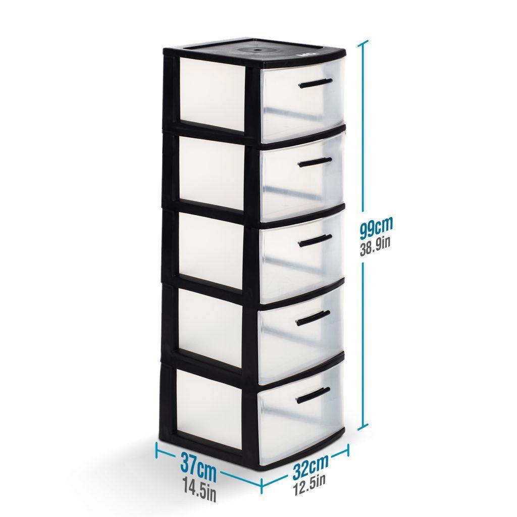 Cajonero 5 Niveles Eclypse Negro MQ QRubber-2