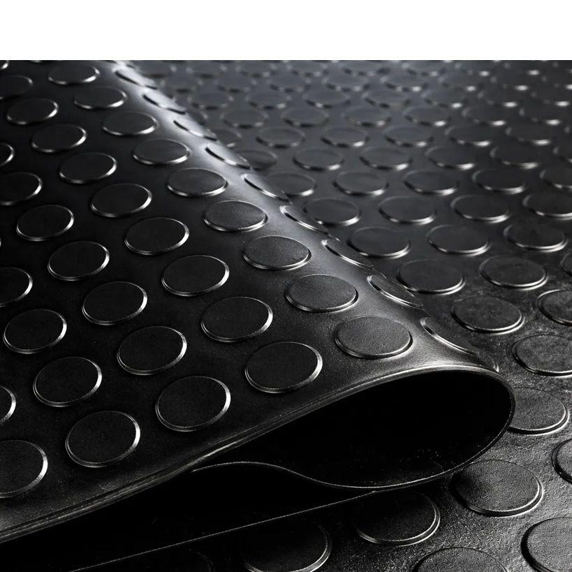 Piso Goma Antideslizante Estoperol Negro 1.30x20mts QRubber-2