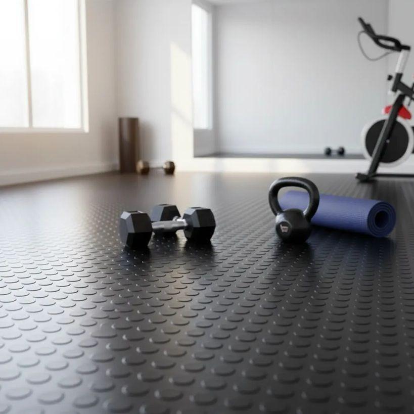 Piso Goma Antideslizante Estoperol Negro 1.30x20mts QRubber-4