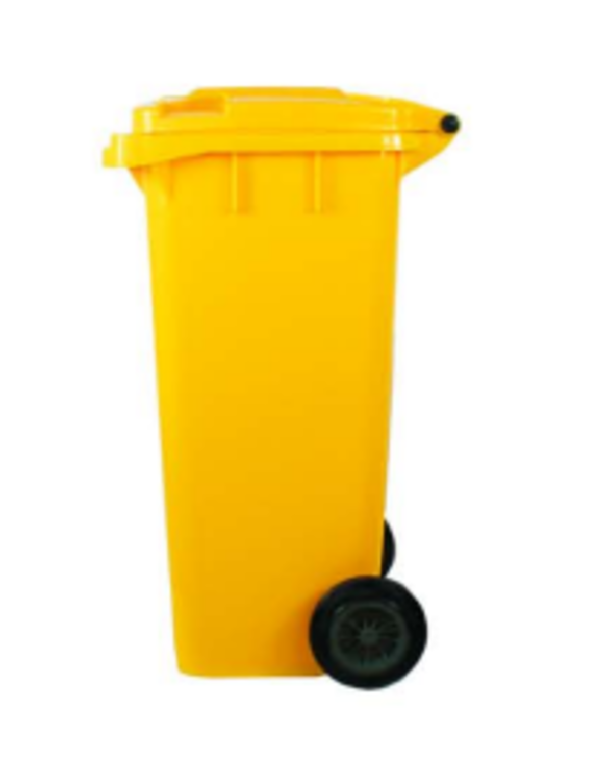 Basurero Contenedor Basura 120 lts. amarillo QRubber-1