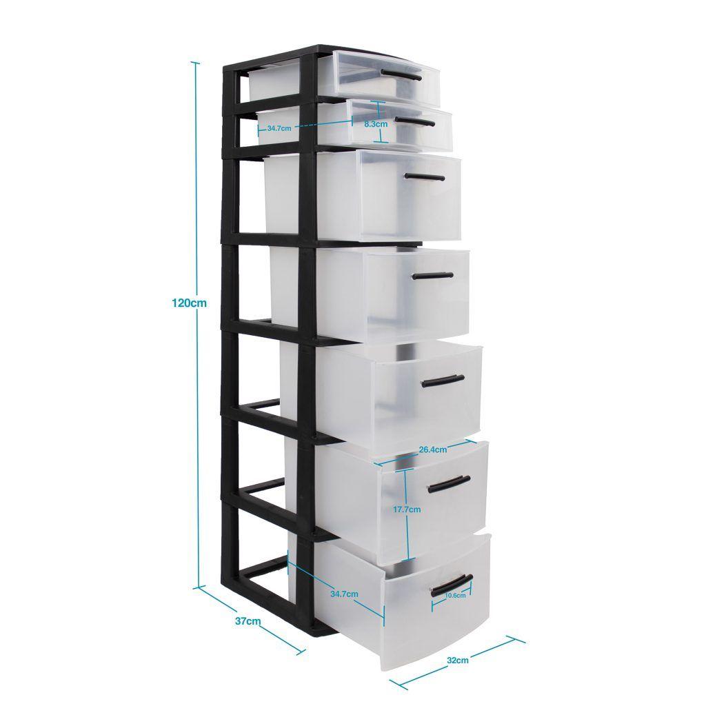 Cajonero 7 Niveles Eclypse Negro MQ QRubber-5