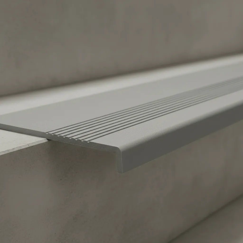 Grada Pvc Estriada Gris 300cm x 30cm QRubber-2
