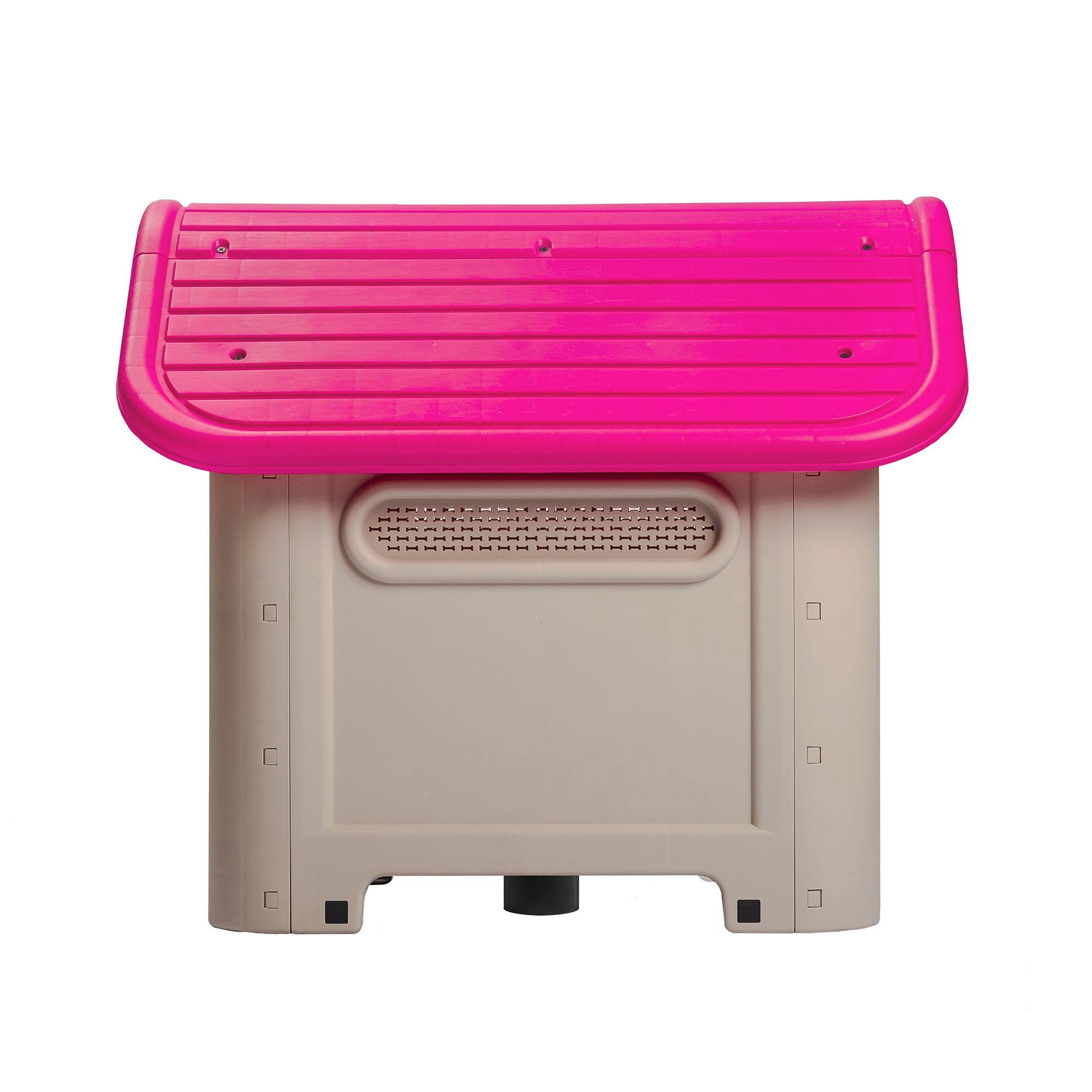 Casa Mascotas Perro Raza Mediana Fucsia MQ QRubber-1
