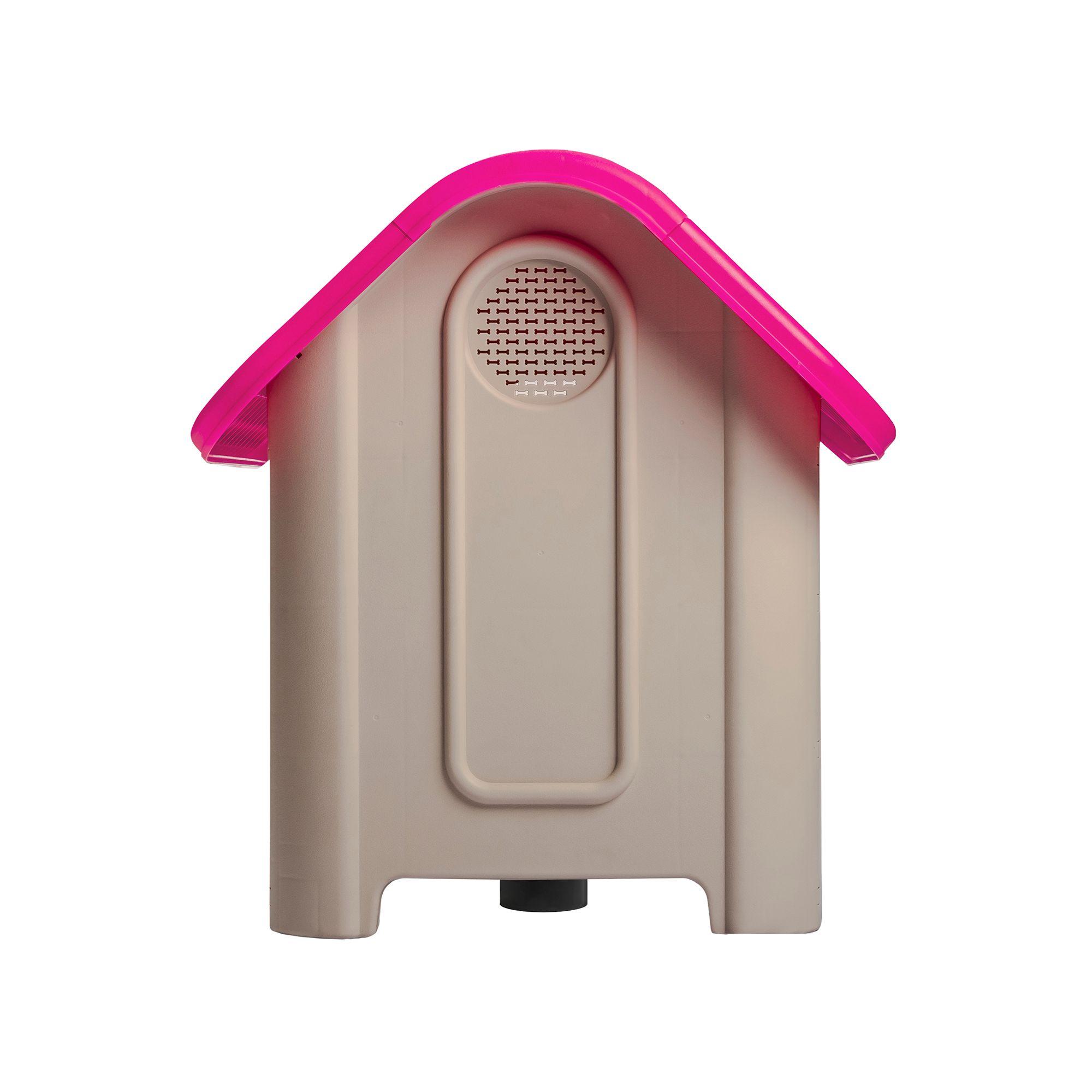 Casa Mascotas Perro Raza Mediana Fucsia MQ QRubber-2