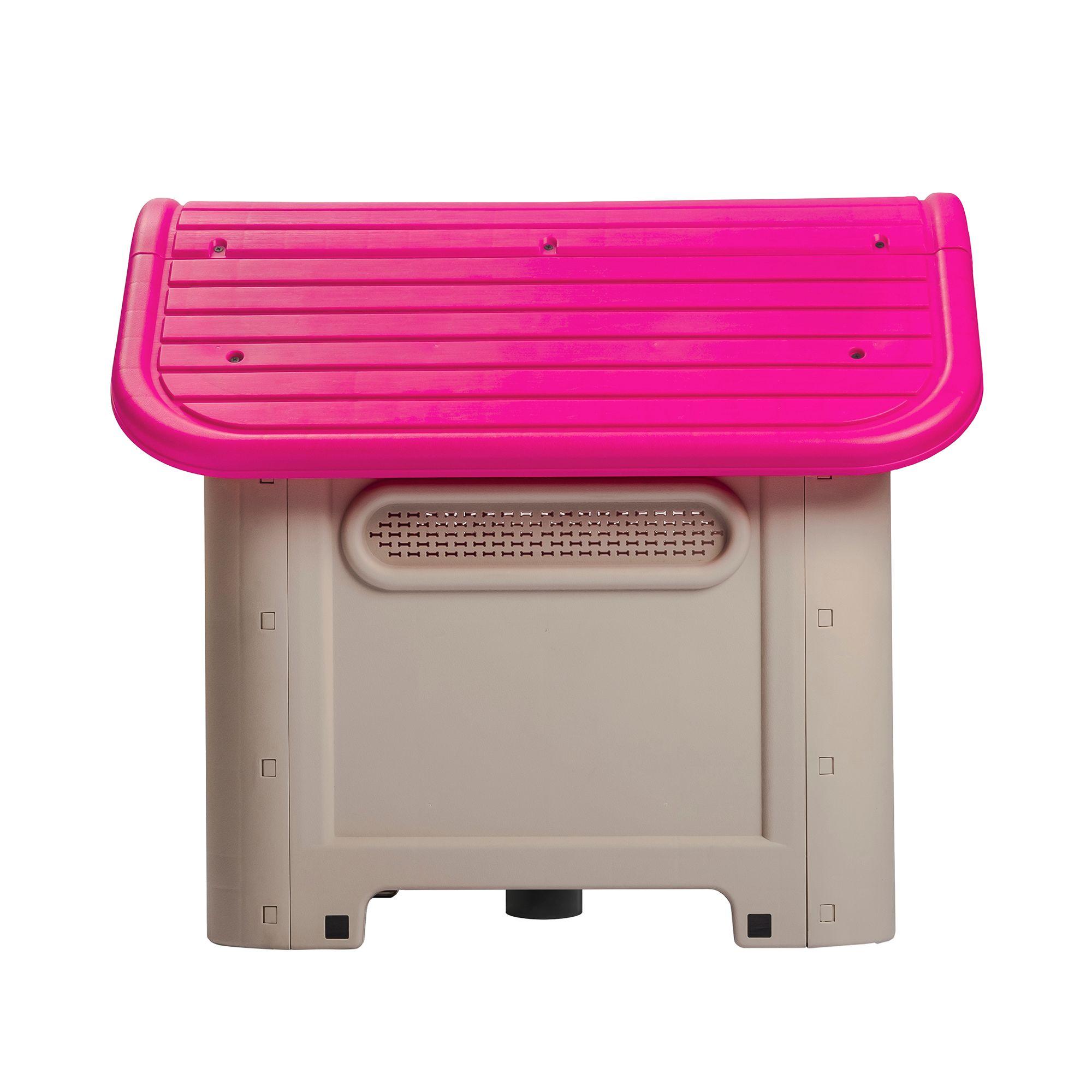 Casa Mascotas Perro Raza Mediana Fucsia MQ QRubber-3
