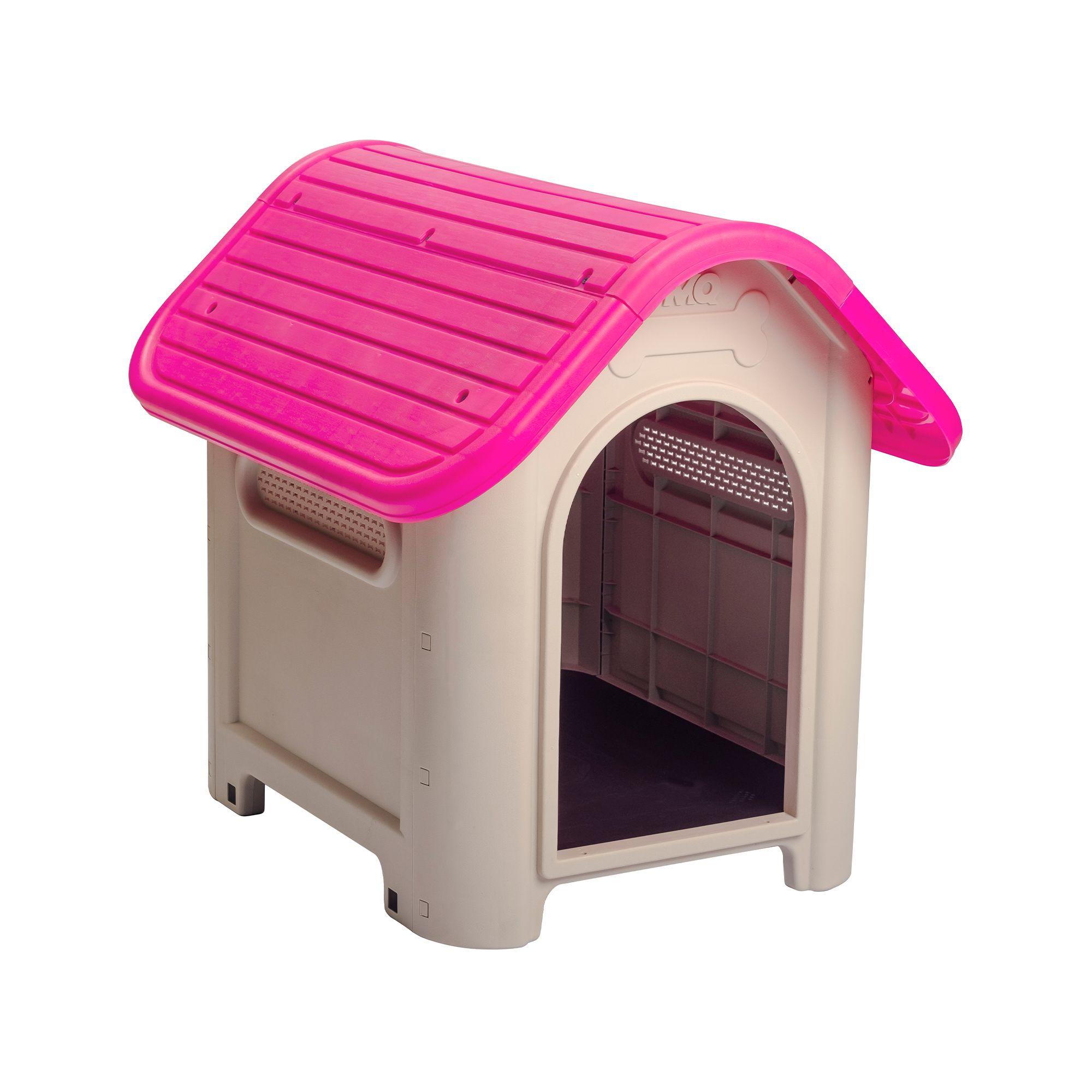 Casa Mascotas Perro Raza Mediana Fucsia MQ QRubber-5