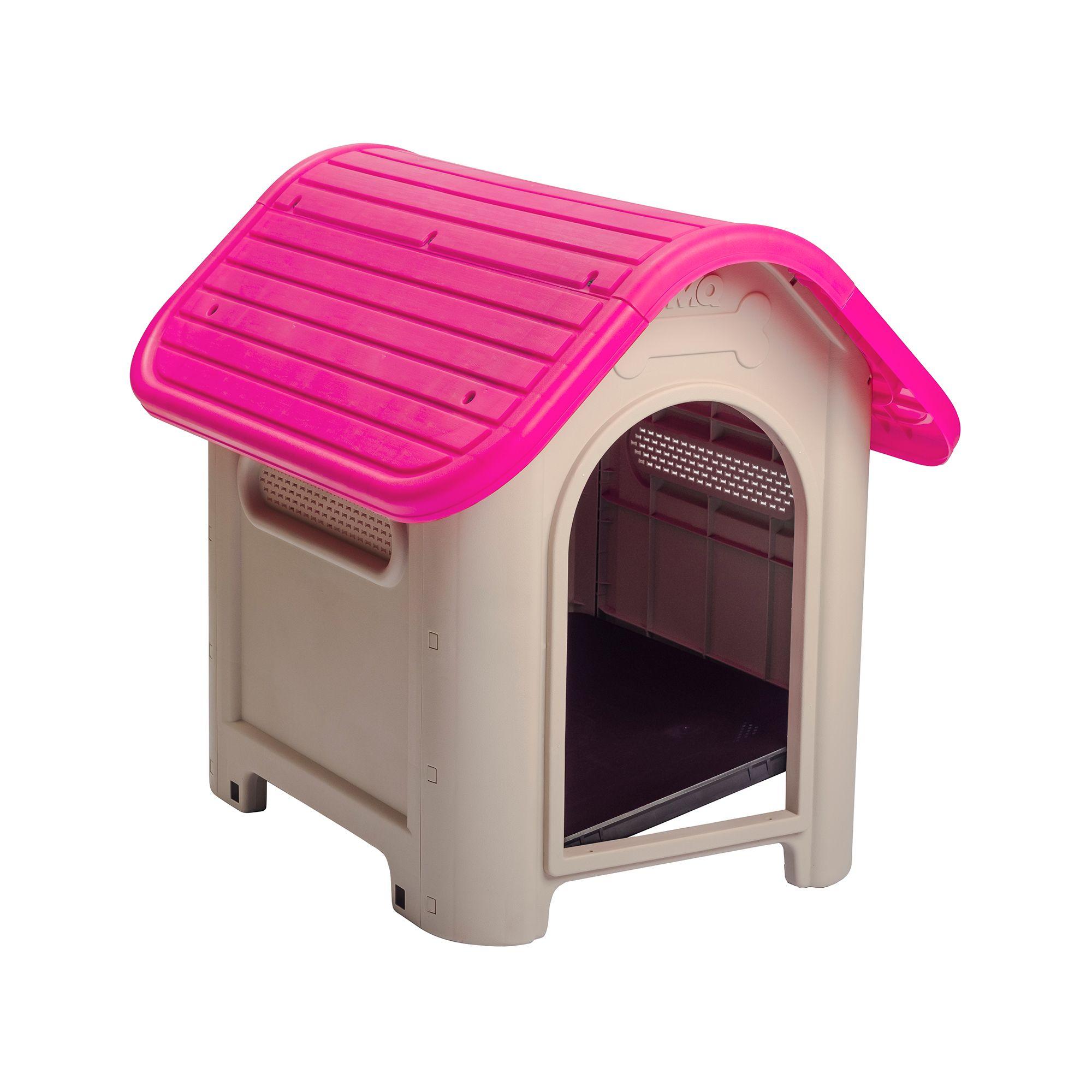Casa Mascotas Perro Raza Mediana Fucsia MQ QRubber-6