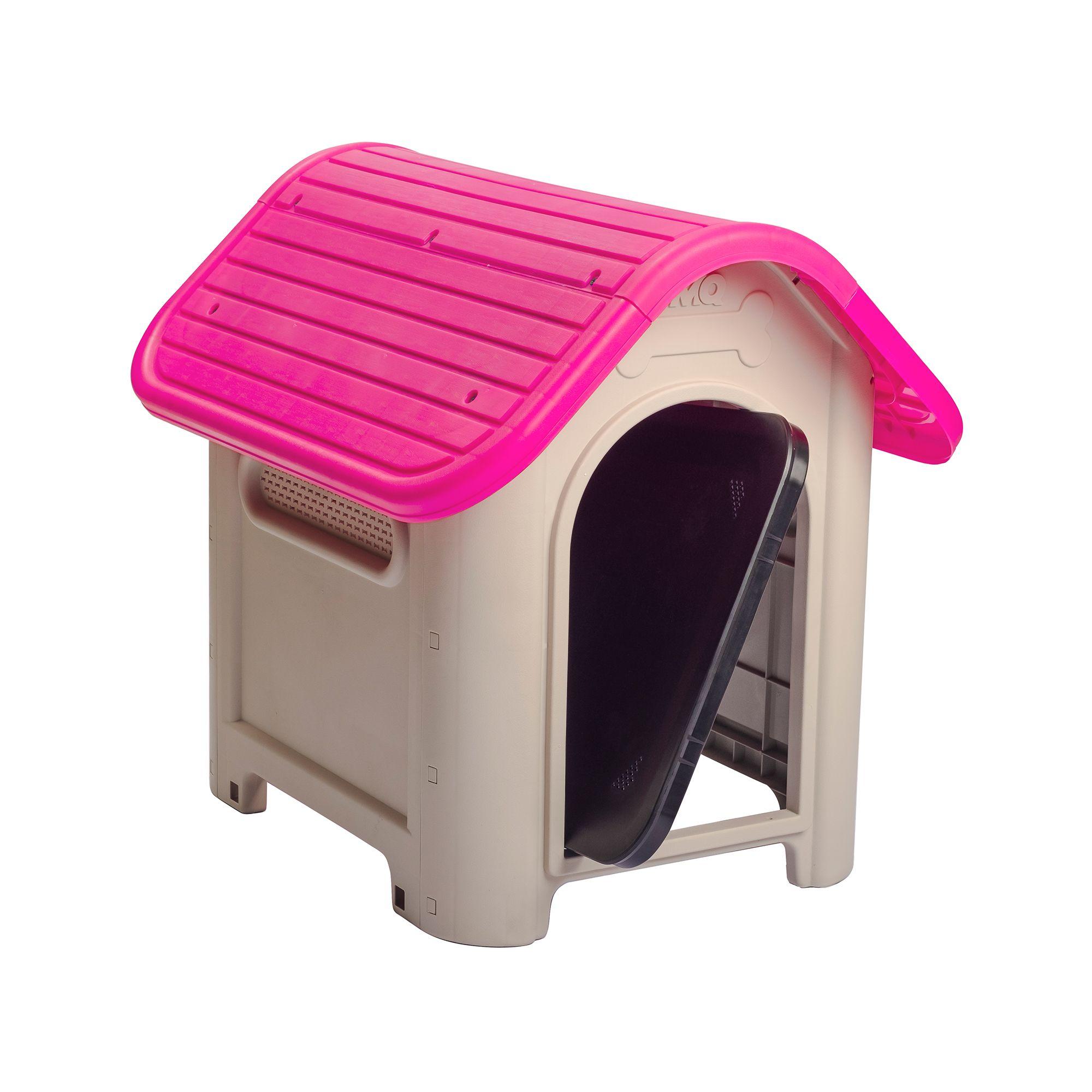 Casa Mascotas Perro Raza Mediana Fucsia MQ QRubber-7