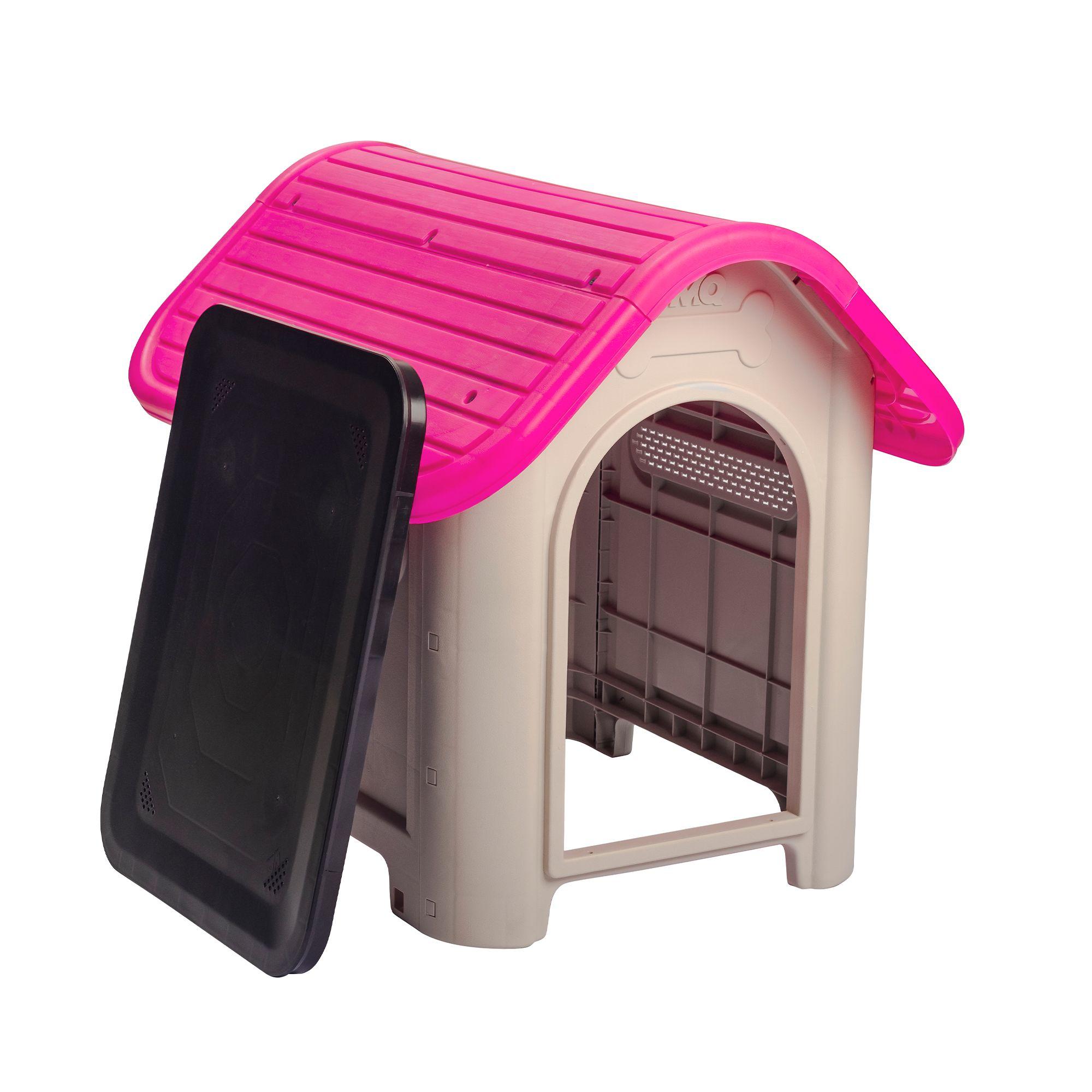 Casa Mascotas Perro Raza Mediana Fucsia MQ QRubber-9