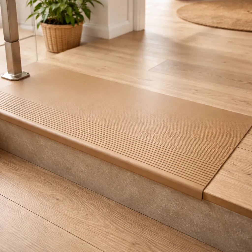 Grada PVC 120x30cmx3mm color café claro QRubber-1