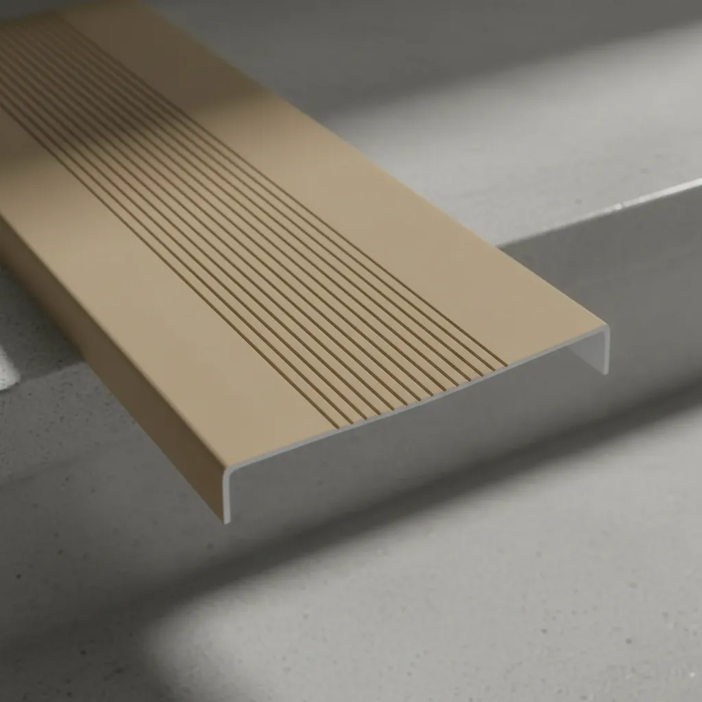 Grada PVC 120x30cmx3mm color café claro QRubber-2