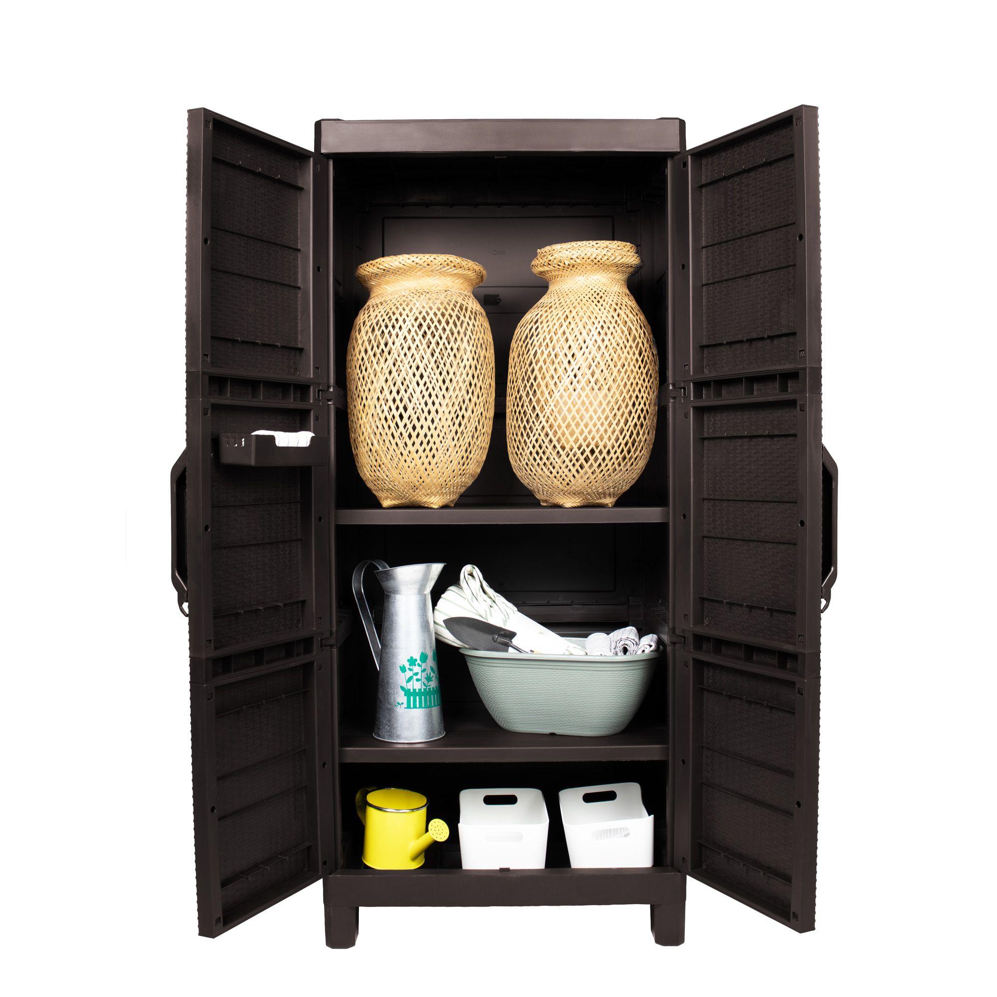 Armario dos puertas tipo rattan Large MQ QRubber-2