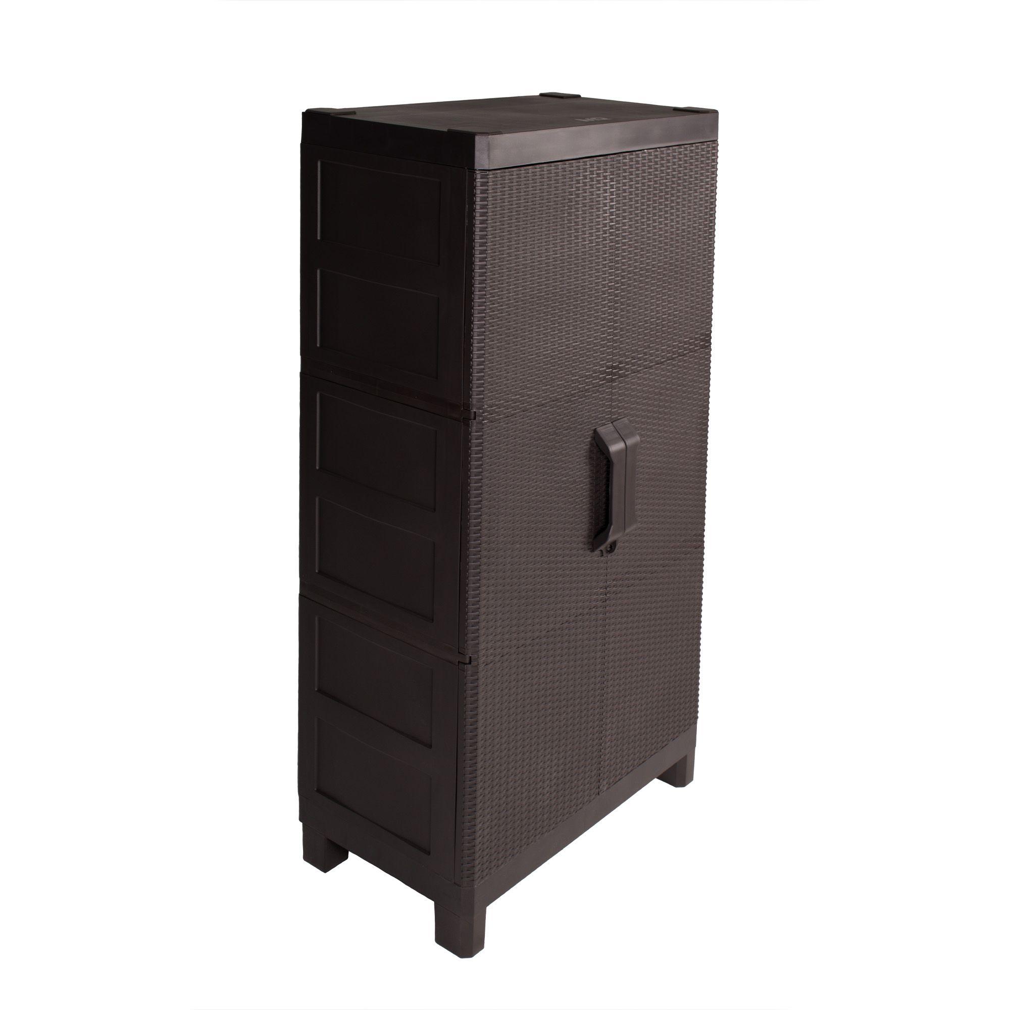 Armario dos puertas tipo rattan Large MQ QRubber-3