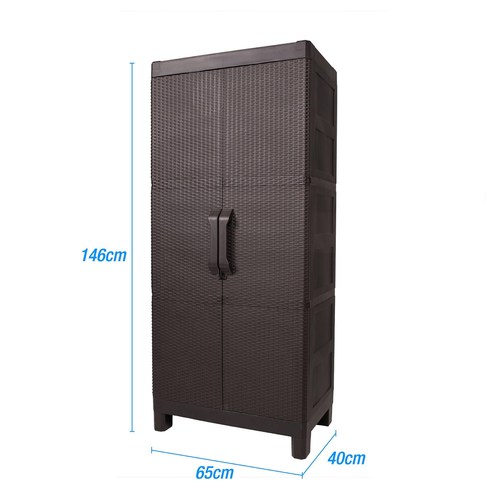Armario dos puertas tipo rattan Large MQ QRubber-4