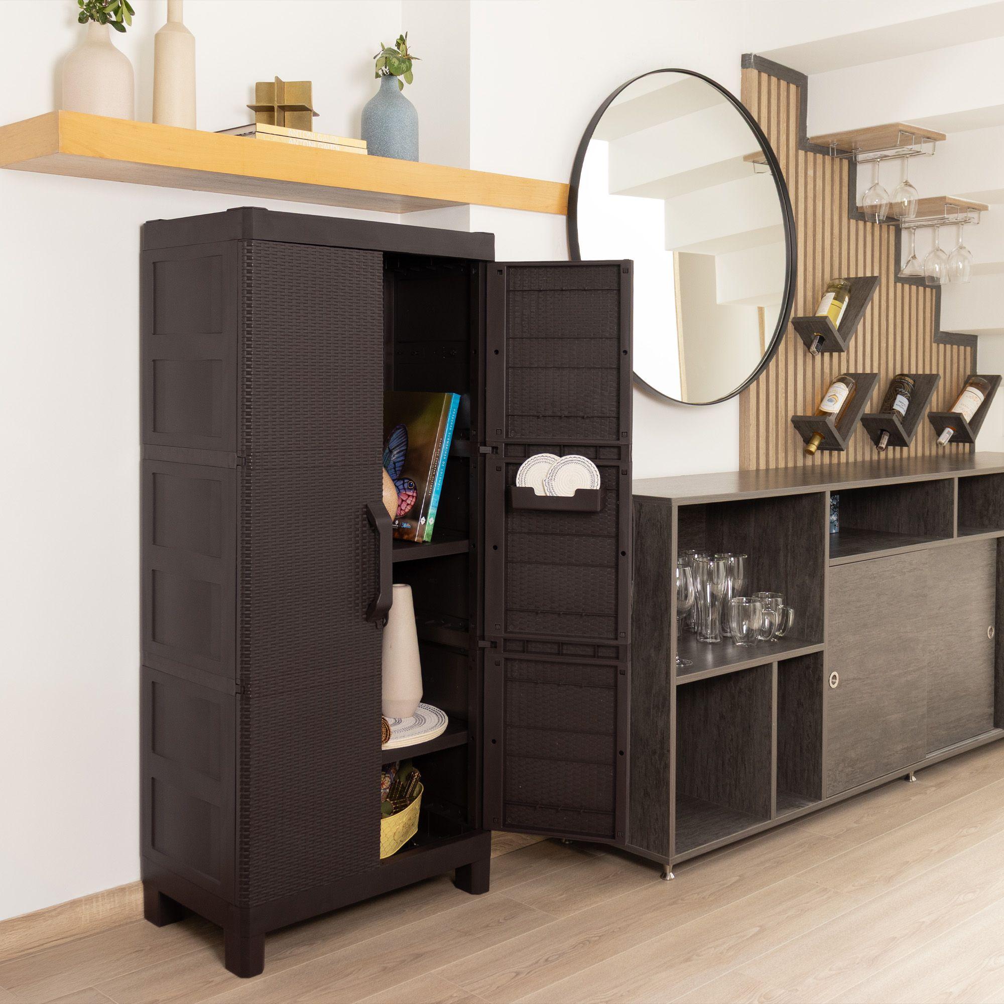 Armario dos puertas tipo rattan Large MQ QRubber-6