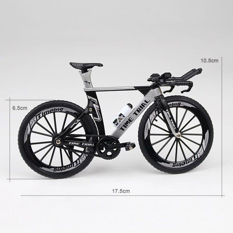 Bicicleta Ruta escala 1:10 coleccionable marco aleacion Plastico-2