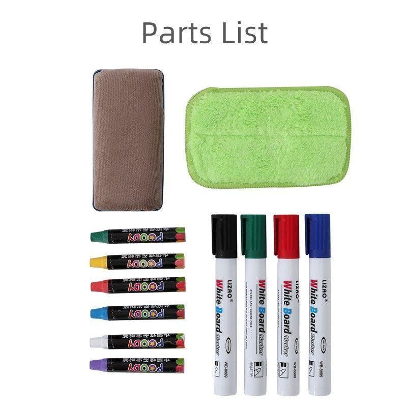 Pizarra grande madera 4 en 1-4