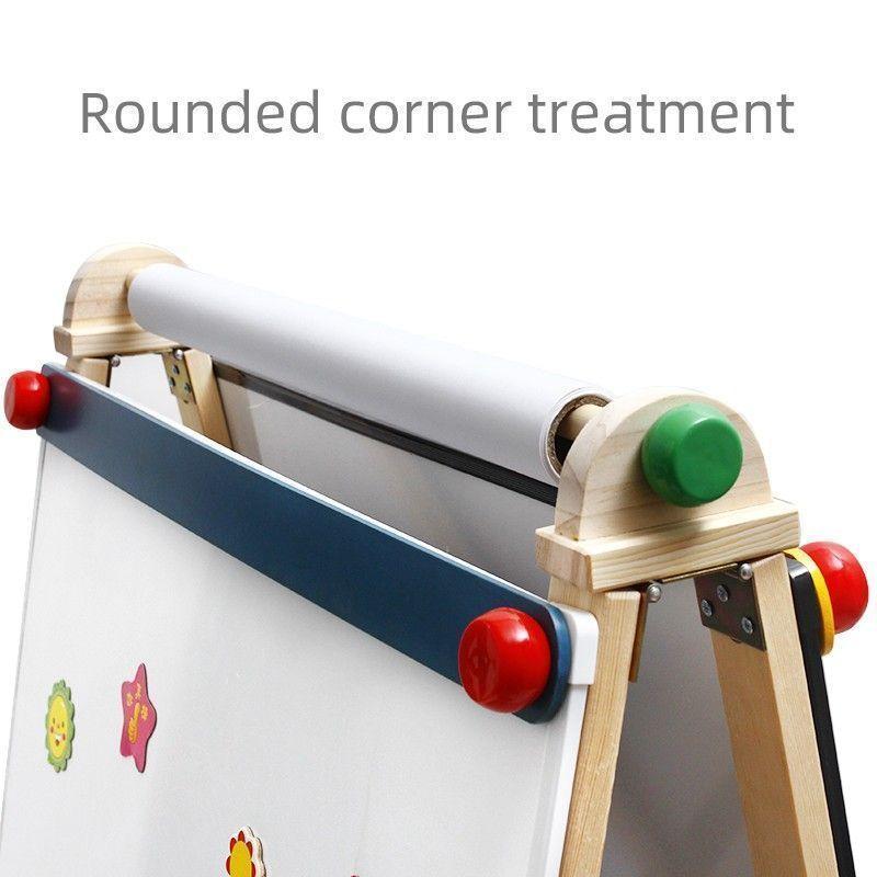 Pizarra grande madera 4 en 1-5