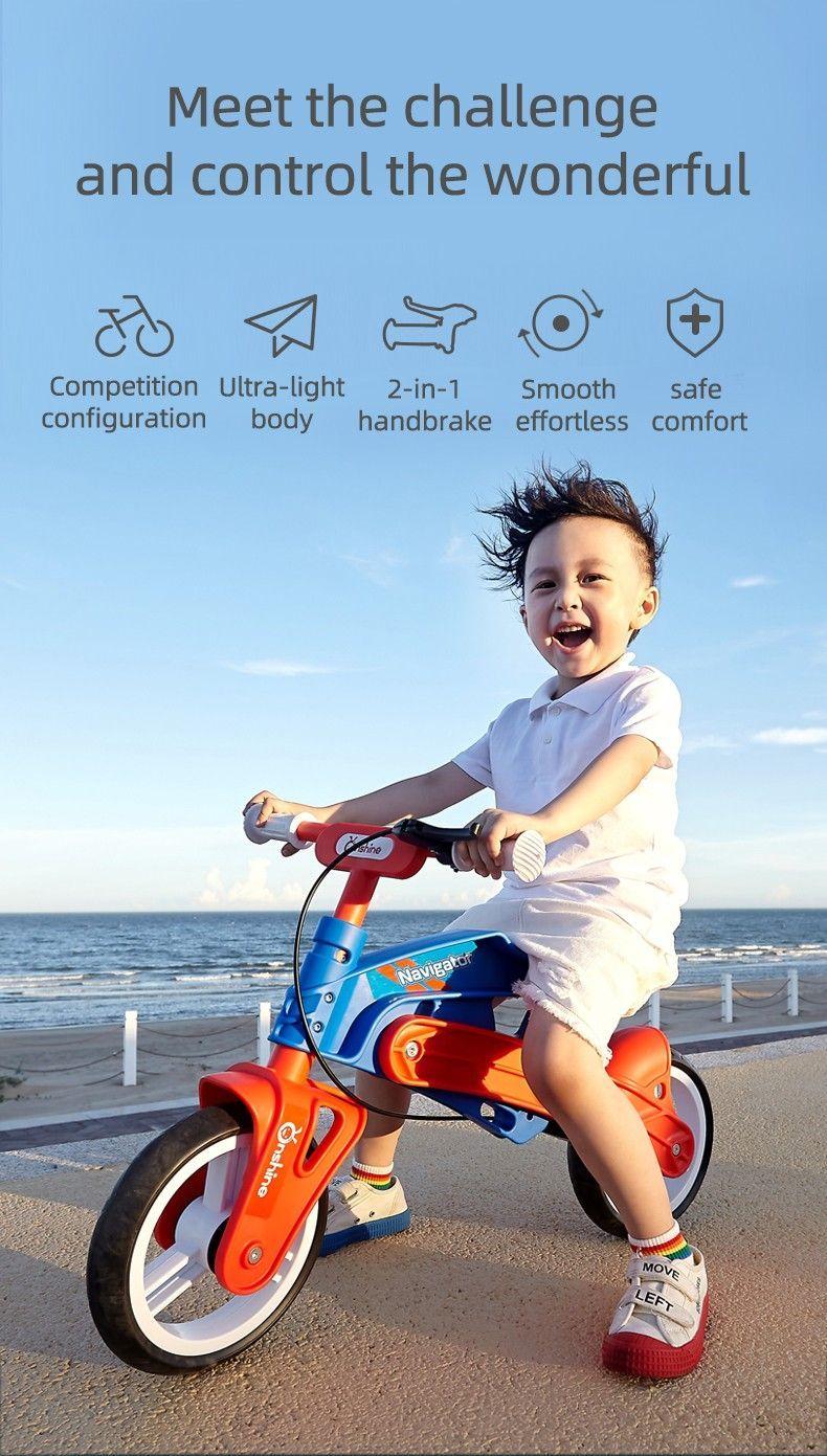 Bicicleta de aprendizaje Navigator azul.-3