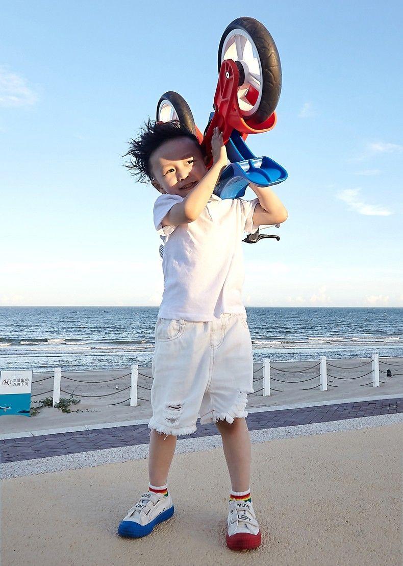 Bicicleta de aprendizaje Navigator azul.-6