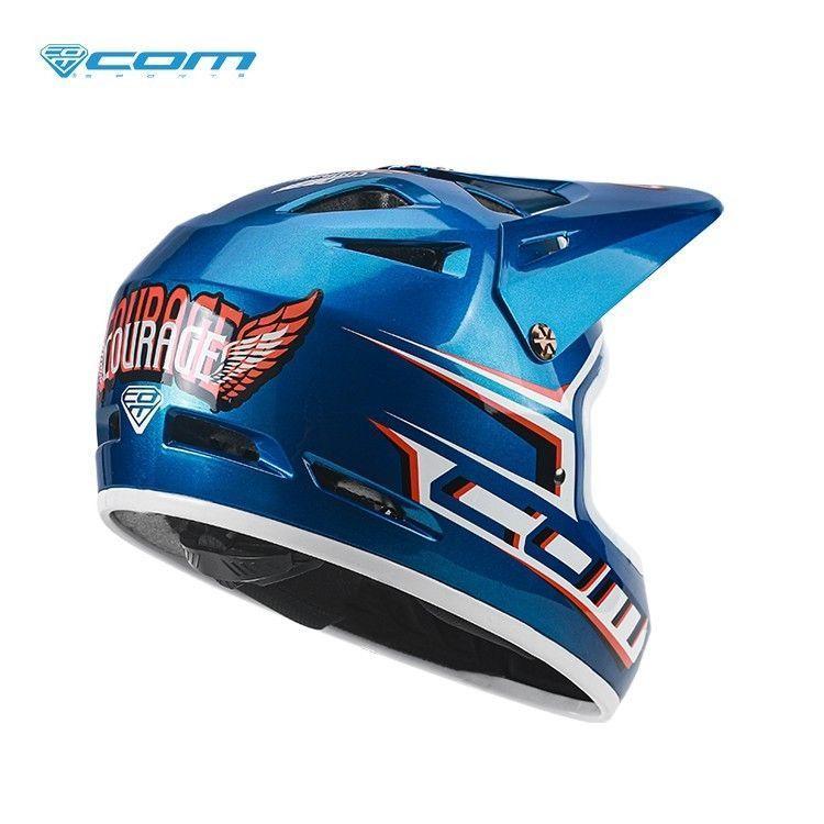 Casco Integral ninos ComSports Matt Black-3