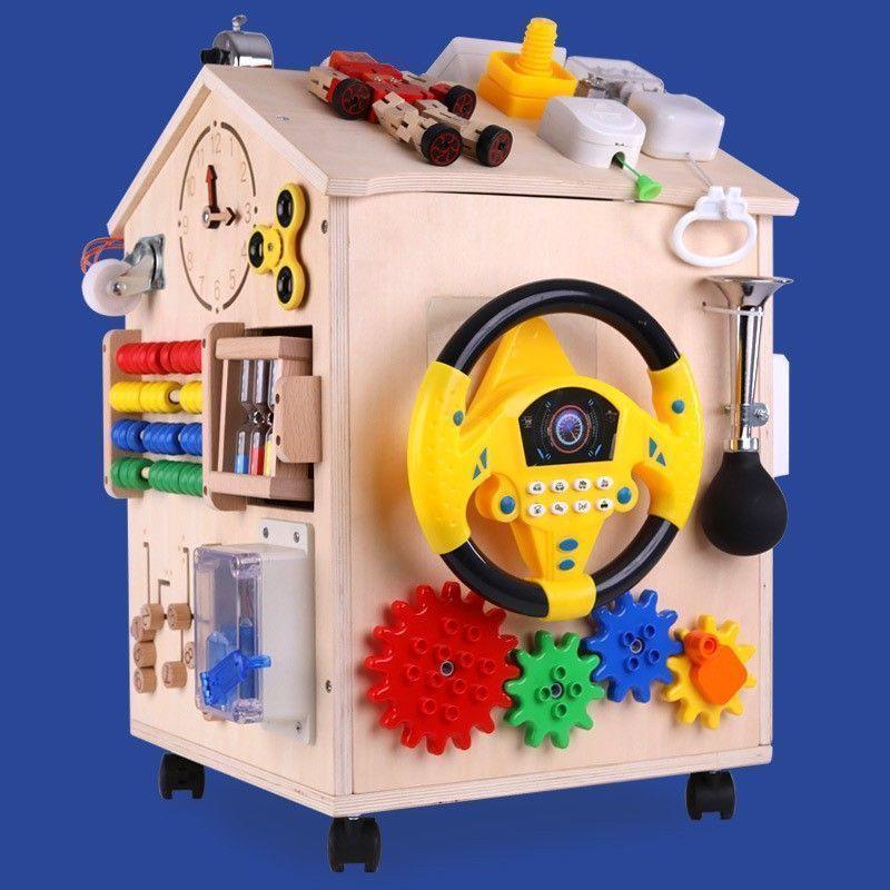 Cubo educativo Montessori de madera-2