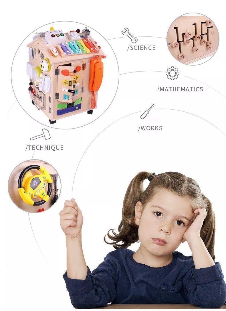 Cubo educativo Montessori de madera-6